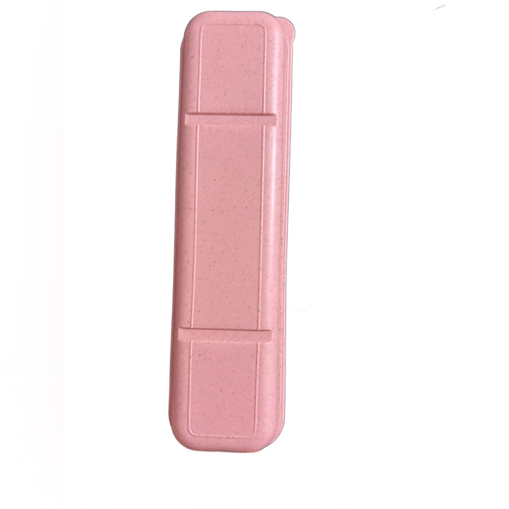 REUSABLE TRAVEL UTENSILS SET WITH CASE PINK NWOT - Picture 9 of 11